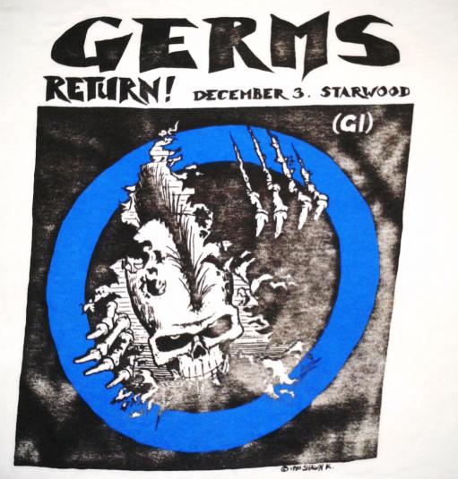 VINTAGE 1980 THE GERMS T-SHIRT