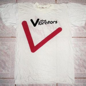 VINTAGE 80's THE VIBRATORS T-SHIRT