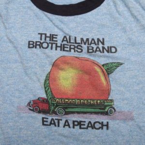 VINTAGE ALLMAN BROTHERS T-SHIRT EAT A PEACH PROMO TEE 1972