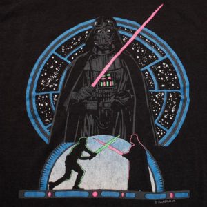 VINTAGE STAR WARS DARTH VADAR SHIRT 1980'S M MEDIUM