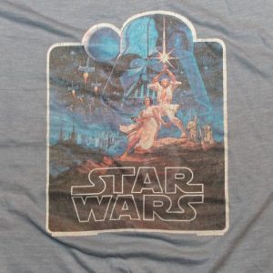 VINTAGE STAR WARS ORIGINAL MOVIE T-SHIRT 1977 M LUCASFILM