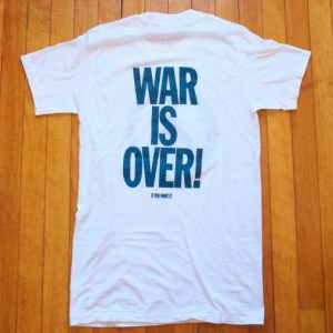 VINTAGE JOHN LENNON T-SHIRT WAR IS OVER ORIGINAL 70s 80s