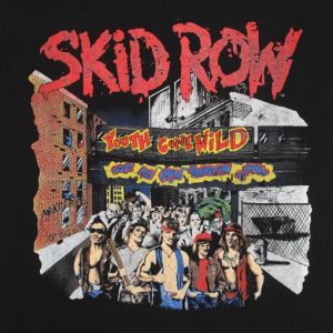 VINTAGE SKID ROW YOUTH GONE WILD PROMO T-SHIRT 1989 L 80S