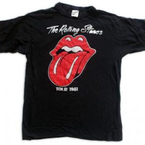 Vintage Rolling Stones 1981 Tour Shirt Mick Jagger