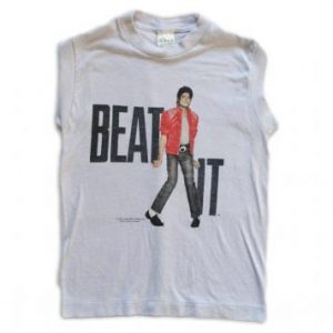 Vintage Michael Jackson BEAT IT Shirt 1980s 80s XS original