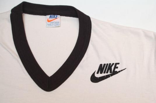 Vintage 70s-80s Nike Sportswear Orange Swoosh Raglan Jersey