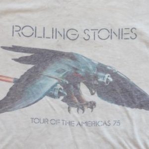 VINTAGE ROLLING STONES SHIRT TOUR OF THE AMERICAS 1975 S