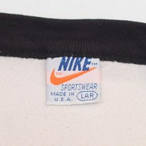 VINTAGE 80s NIKE ORANGE TAG RAGLAN JERSEY T-SHIRT M