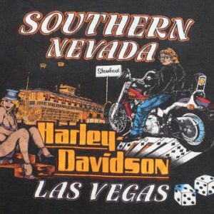 Vintage Las Vegas Harley Davidson 1980s T-shirt