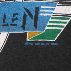 VINTAGE VAN HALEN 1980 PROMO SHIRT CONCERT TEE 80S SMALL S