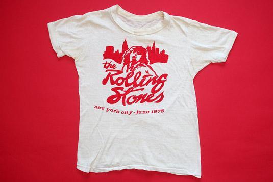 Rolling Stones 1975 Tour T-Shirt NYC Mick Jagger | Defunkd