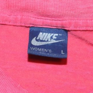 VINTAGE WOMEN'S NIKE BLUE TAG T-SHIRT TEE 80s 1980s M