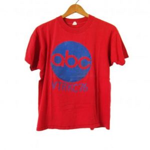 Vintage 70s ABC News T-shirt Red Spruce Tag