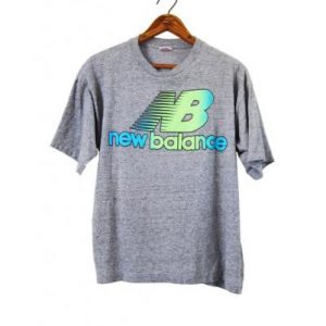 Vintage 80s New Balance Tri Blend T-shirt Heather Grey