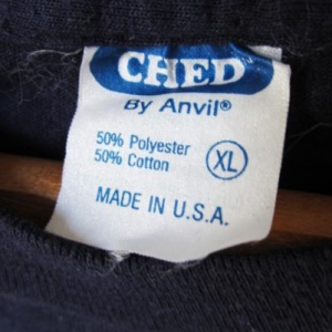 Vintage Captain T-shirt 1980s Blue Crewneck