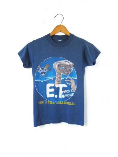 Vintage E.T. Tshirt Phone Home Blue Original Threadbare