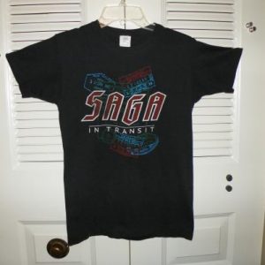 1982 SAGA IN TRANSIT WORLDS APARTtour s 50/50 T SHIRT