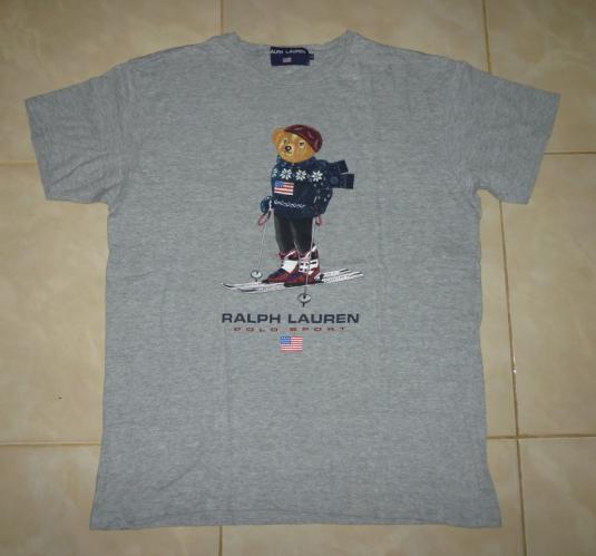 Vintage Polo Bear Ralph Lauren T-Shirt polo sport | Defunkd