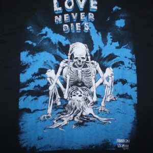 Vintage Fashion Victim Love Never Dies Skeleton T-Shirt