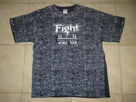 Fight 93/94 Nailed To The Road World Tour T-Shirt