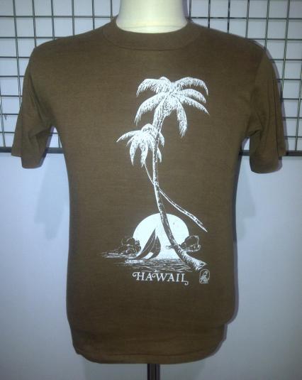 Vintage Hawaii Poly Tees Sunstrokes 50/50 T-Shirt