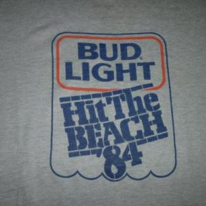 Vintage Bud Light - Hit The Beach 84 T-Shirt