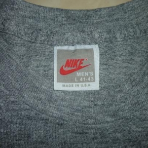 Vintage Nike Up And Over Rayon Gray Tag T-Shirt