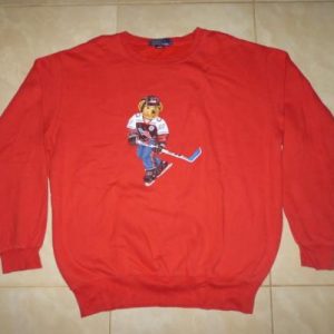Vintage Polo Bear Hockey Ralph Lauren Sweatshirt