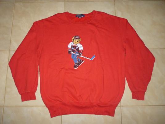 Vintage Polo Bear Hockey Ralph Lauren Sweatshirt