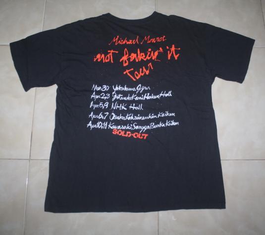 Vintage 90 Michael Monroe Not Fakin It Tour T-Shirt