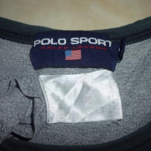 Vintage Polo Sort Ralph Lauren P Wing Ringer T-Shirt