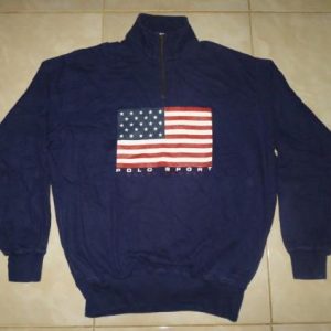 Vintage Polo Sport Ralph Lauren Flag Sweatshirt