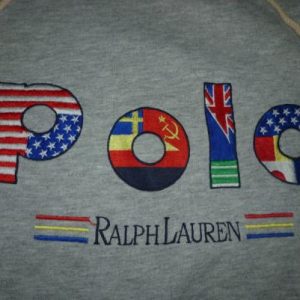 Rare Vintage Polo Ralph Lauren Hoodie Sweatshirt
