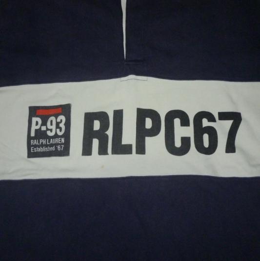 Vintage Polo Ralph Lauren PLPC67 P-93 Rugby T-Shirt