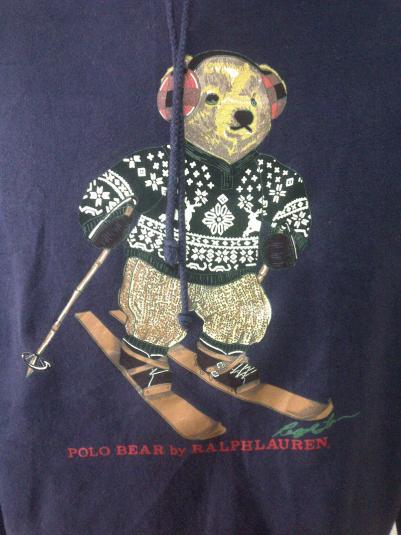 Vintage Polo Bear Ski by Ralph Lauren Hoodi Sweatshirt