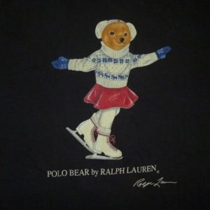 Vintage Polo Bear Ralph Lauren T-Shirt polo sport