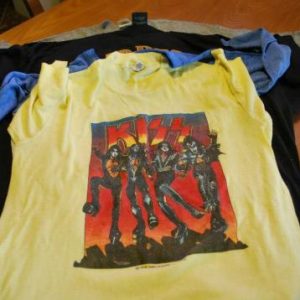 Vtg.Kiss 1976 "Destroyer Tour"T-shirt