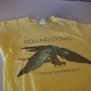 Vtg.The Rolling Stones' Tour of the Americas '75 T-shirt