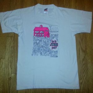80s 90s Is it June Yet T-Shirt Teacher School's Out Neon M