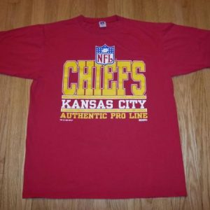 VTG 90s CHIEFS T-Shirt Kansas City Russell NFL Pro Line XL