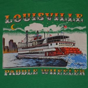 Vintage 80s Louisville KY Paddle Boat T-Shirt - L