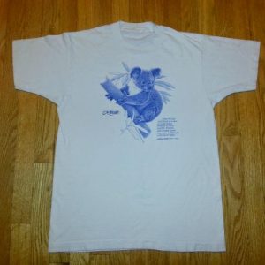 80s KOALA BEAR T-Shirt William Beebe Quote Jim Morris Sz L