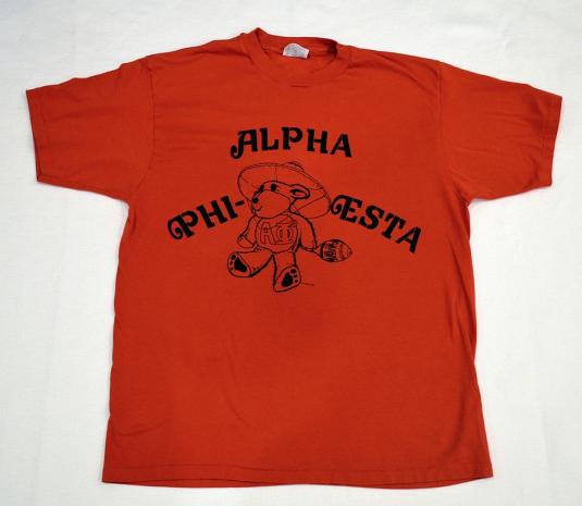 Vintage 90s Alpha Phi-Esta Frat T-Shirt – L/XL