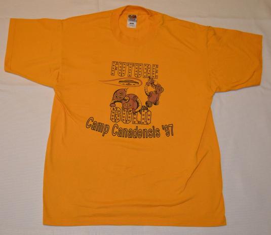 Vintage 90s Camp Canadensis “Future Gold” Robots T-Shirt