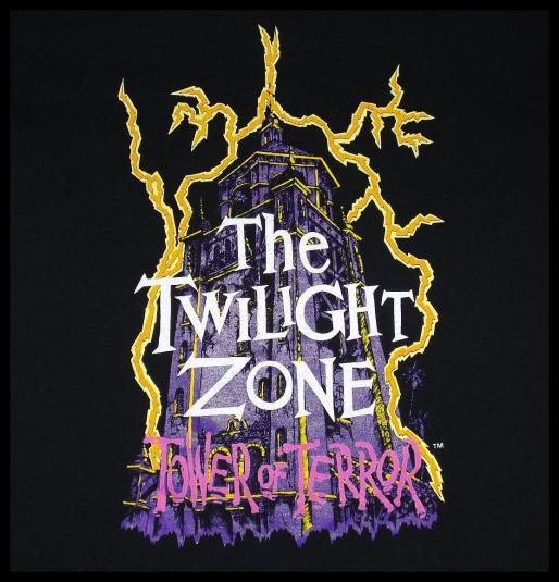 Vintage 90s Disney Twilight Zone Tower of Terror T-Shirt M