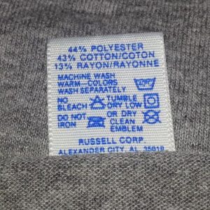 80s FAR HILLS ATHLETICS T-Shirt Tri Blend Rayon Russell NJ L