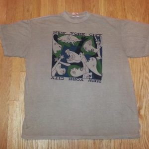 90s NYC T-Shirt Bombing of Guernica Picasso Art Tourist XXL