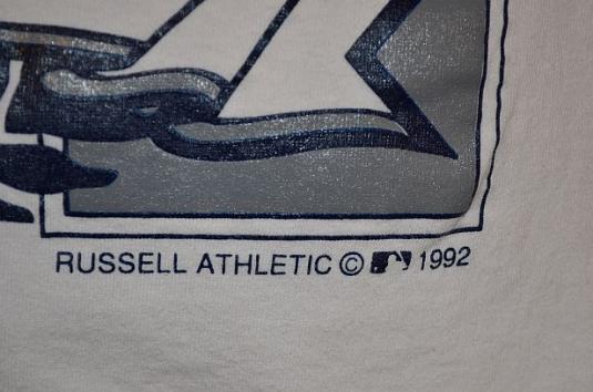 Vintage 90s RUSSELL NY Yankees T-Shirt – S/M