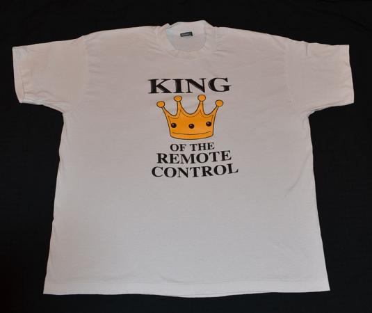 Vintage 90s King of Remote Control T-Shirt – Rare XXL
