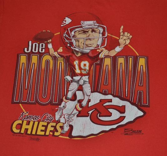 Vintage 90s NFL Chiefs Montana Charicature T-Shirt – L